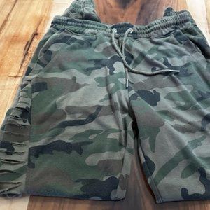 Boys Camo Rip Pants
